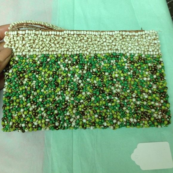 Hand beaded clutch from Kenya