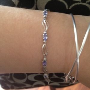 On hold xxxxxx tanzanite and diamond bracelet