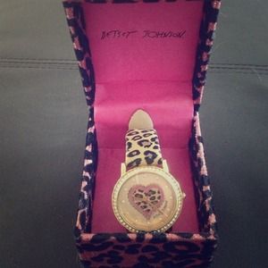 Betsey Johnson Leopard print watch New RESERVED