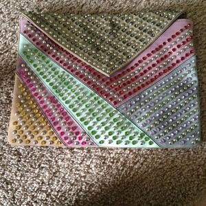 Really cute rhinestone Clutch  crossbody bag.