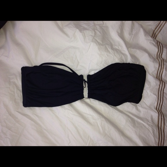 mossimo Other - Black bandeau bikini top with removable straps