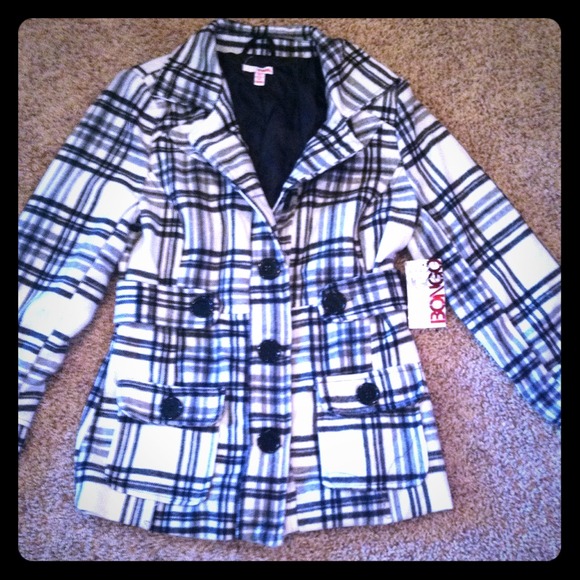 Cute black and white coat