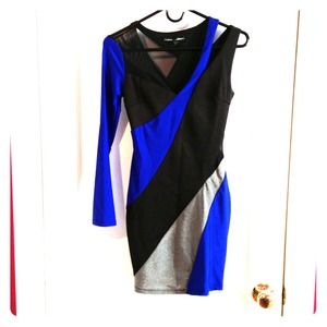 One Sleeve Bebe Addiction Dress