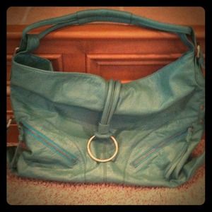 Turquoise handbag
