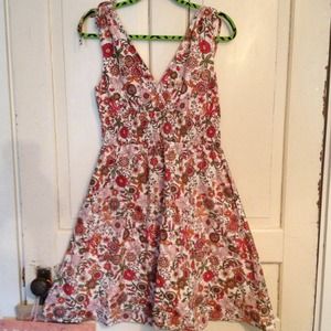 Modcloth Floral Dress L NWT
