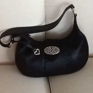 Black Brighton leather purse