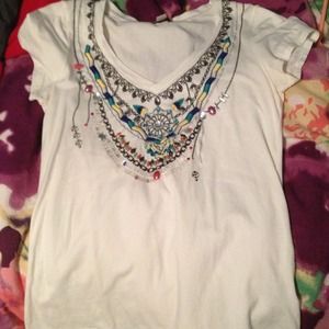 Sequin V-Neck