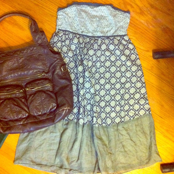 Hippy strapless dress! Amazing patterns!