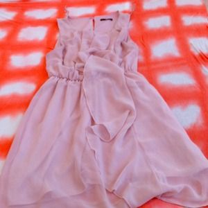 Pink ruffle dress