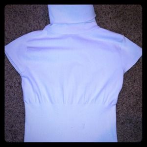 Cream short sleeved bebe top