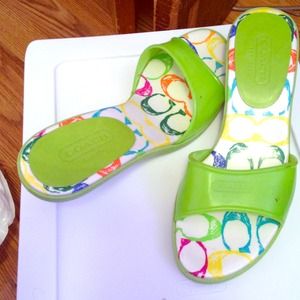 Authentic coach sandals..on hold