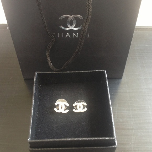 Chanel rhinestone earrings