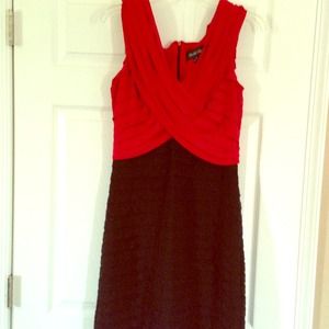 Black red sexy dress