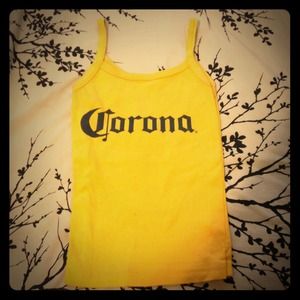 Small yellow corona tank top