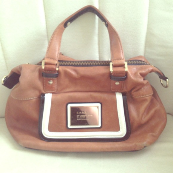 🚫SOLD🚫LAMB cognac leather bag. Beautiful!!