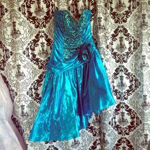 Blue "homecoming" dress