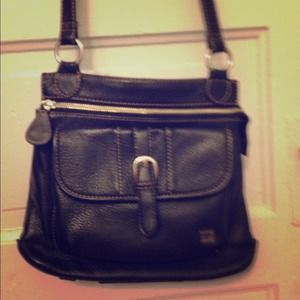 The Sak black leather crossbody