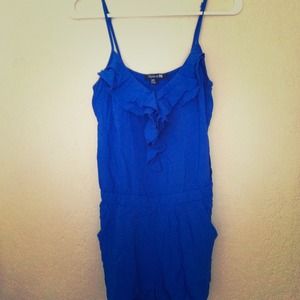 ⛔Hold for leale⛔Forever 21 Blue Ruffled Romper