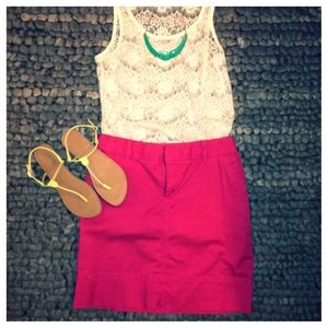 Pink casual skirt size 4