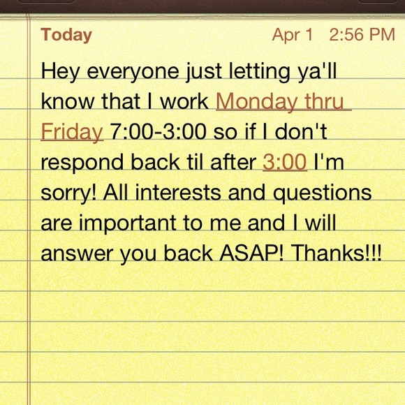 Just a Note.... - Picture 1 of 1