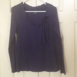 Long sleeve eggplant top