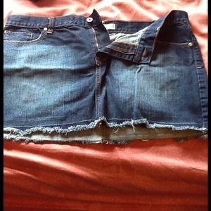Denim mini skirt