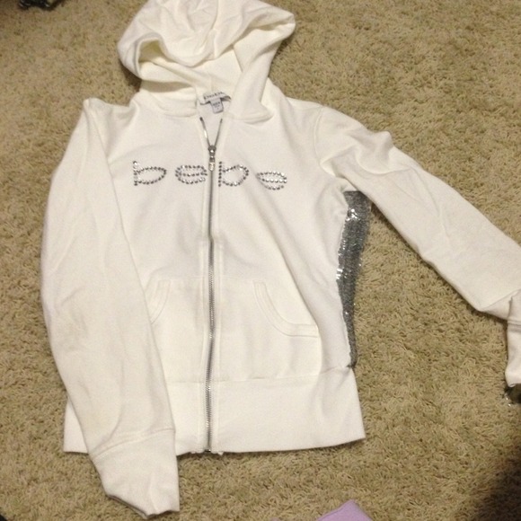 Bebe sequins hoodie size S