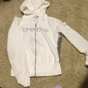 Bebe sequins hoodie size S