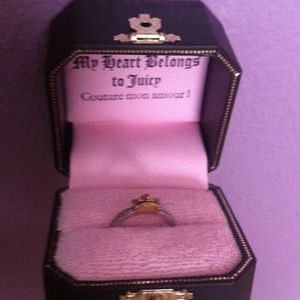authentic juicy couture crown ring!