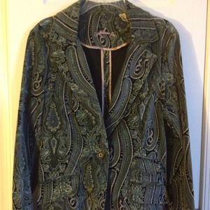 REDUCED..Caribbean Joes Paisley Blazer/Jacket
