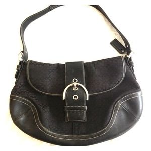 Black Coach Signature Handbag
