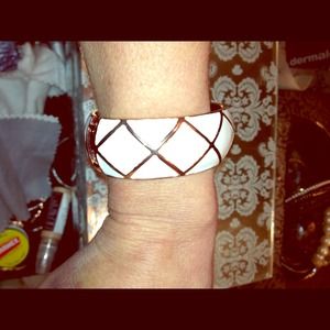 Rose Gold plated cuff bracelet