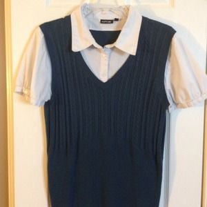 Apt 9 Dark Green/White Shirt