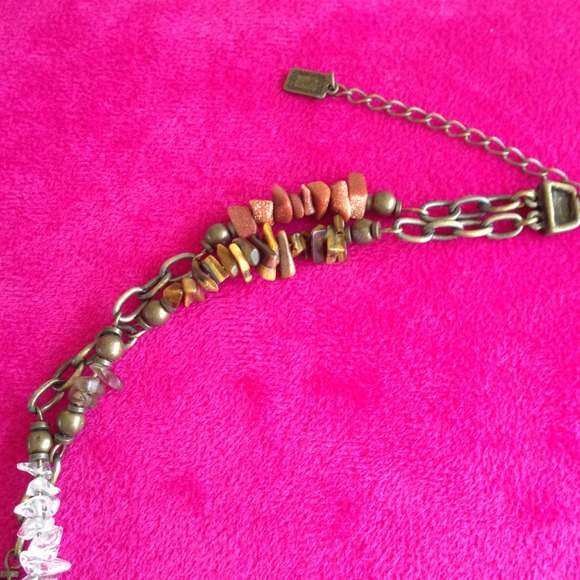 2 strand necklace and matching earrings - Picture 3 of 3