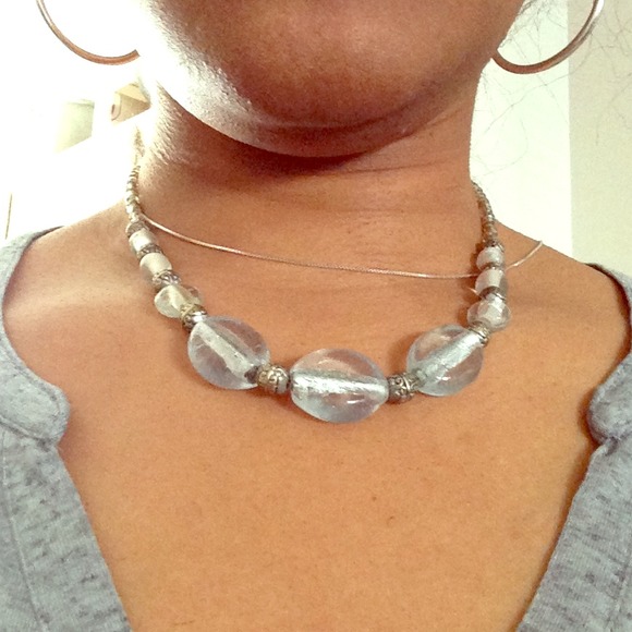 🎉Reduced🎉 Handmade Glass  Bead Necklace - Picture 1 of 2