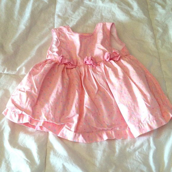Polka dot baby dress, worn once. No stains