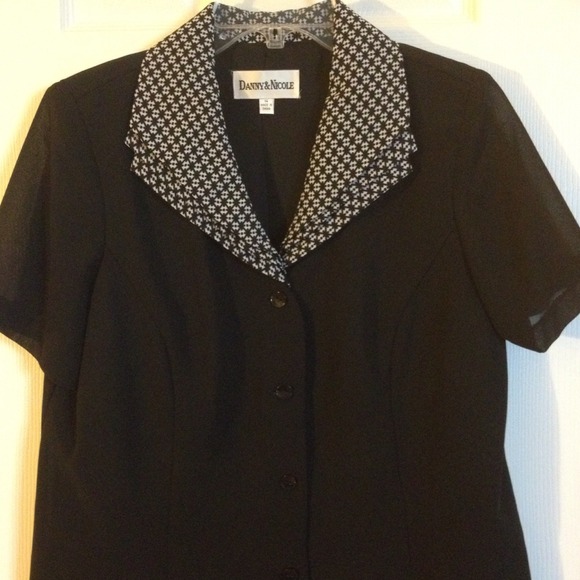 REDUCED...Danny & Nicole Blk/White Suit