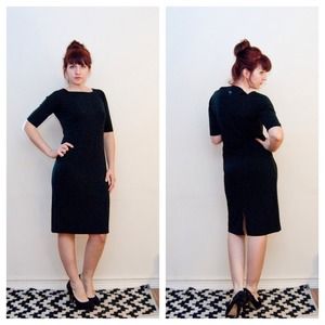 Black knit Ann Taylor dress