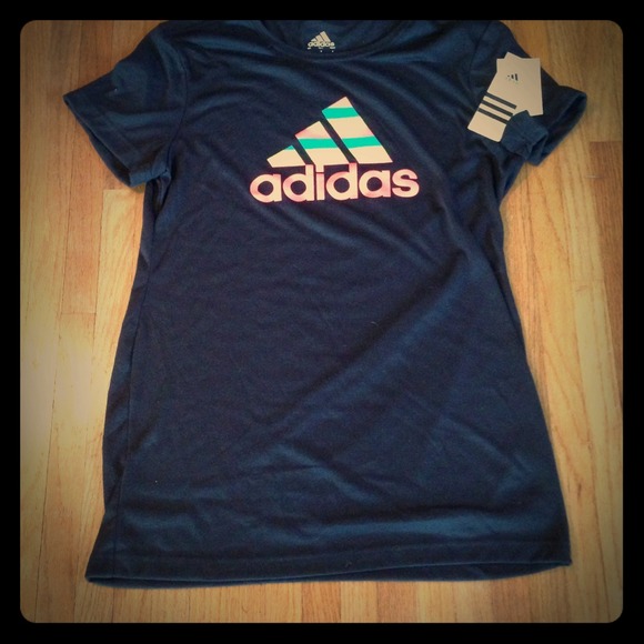 Adidas Tops - SOLD IN BUNDLE Adidas slim fit stripe logo t