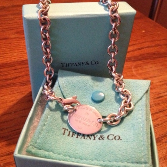 Tiffany & Co. Oval Tag Necklace