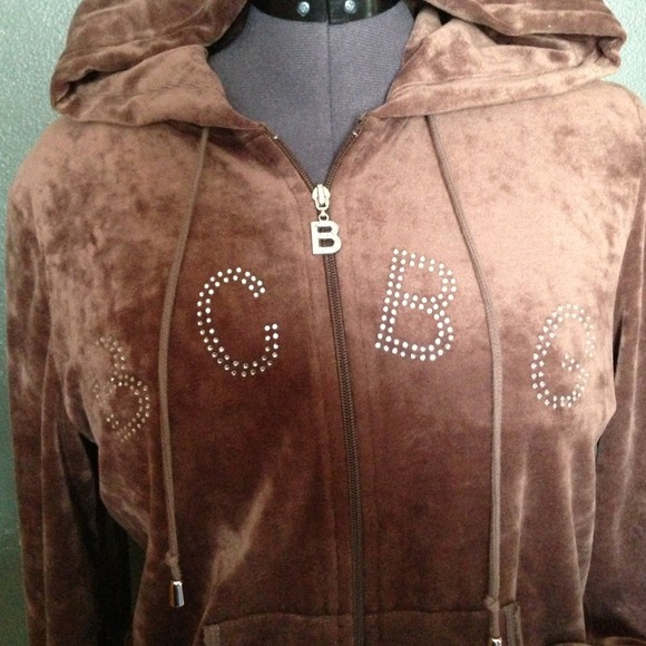 SOLD IN BUNDLE BCBG rhinestone logo hoodie. - Picture 2 of 3