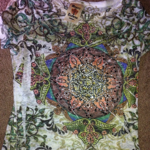 A cute top with glitter on it