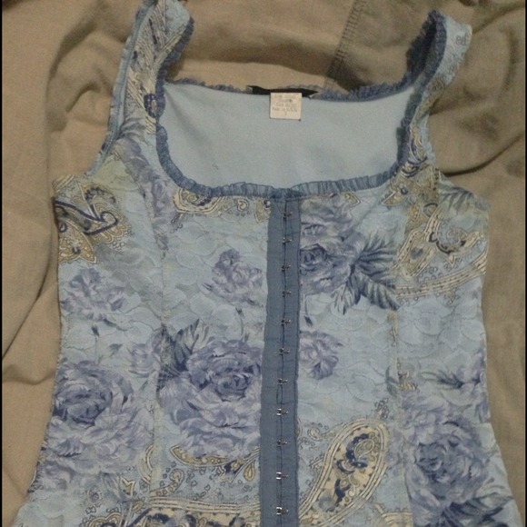 Corset style tank
