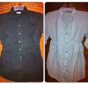 SOLD 2 maternity shirts