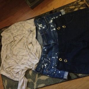 2 shorts/Wet seal top