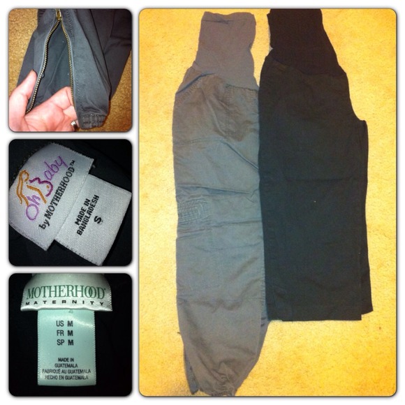 SOLD Two maternity capris