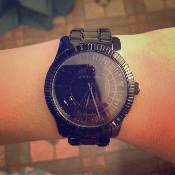 All black Michael Kors watch