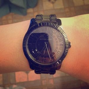 All black Michael Kors watch