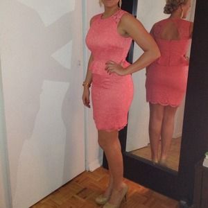 Reduced! Lace Coral dress
