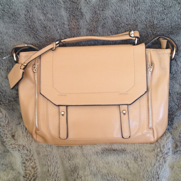 Orange Caramel Handbags - Nude Leather Handbag